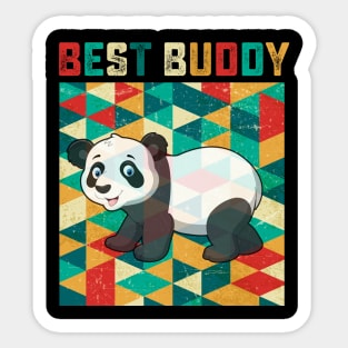 Best Buddy Panda Bear Sticker